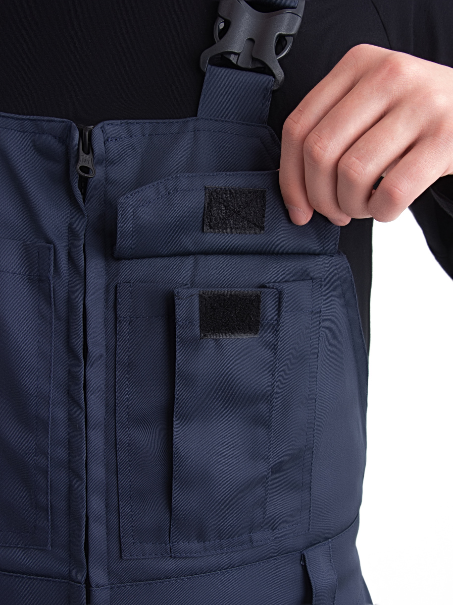 Алькор костюм летний с полукомбинезоном NEW ENERGY (смесовая, синий/т.синий)